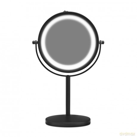 Gillian Jones - Table Mirror w. Strong LED Light - Mat Black