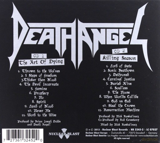 Death Angel: The Art Of Dying + Killing Season (Re-mastered) [2CD]