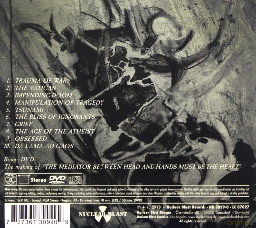 Sepultura: The Mediator Beetween Head And Hands Must Be The Heart (ecopack) [CD]+[DVD]