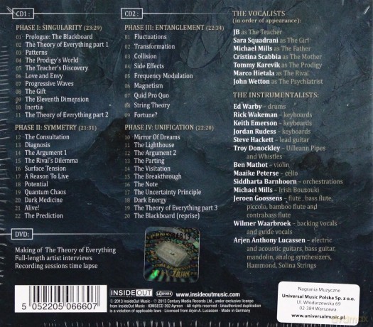 Ayreon: The Theory Of Everything (digibook) [2CD]+[DVD]
