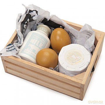 Le Toy Van - Honeybee Eggs and Dairy Crate Set (LTV185)