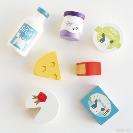 Le Toy Van - Honeybee Eggs and Dairy Crate Set (LTV185)