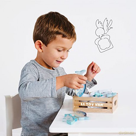 Le Toy Van - Honeybee Fresh Fish Crate Set (LTV184)