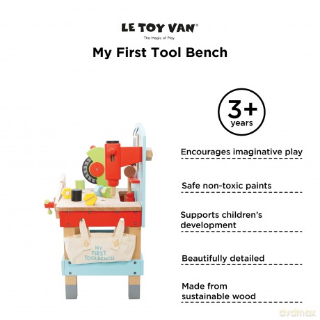 Le Toy Van - My First Wooden Tool Bench (Ltv448)
