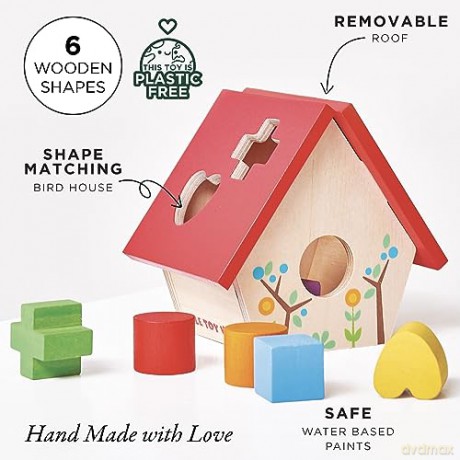 Le Toy Van - Petilou - My Little Bird House Shape Sorter - (LPL085)