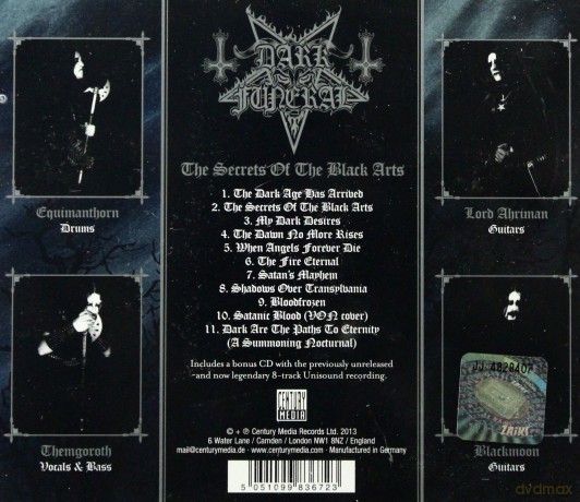 Dark Funeral: The Secrets Of The Black Arts [2CD]