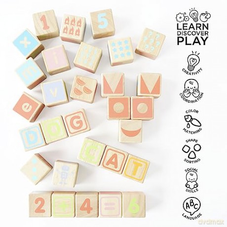 Le Toy Vanâ - Petilou - ABC Wooden Blocks (LPL101)
