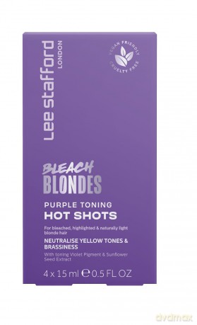 Lee Stafford - Bleach Blondes Purple Toning Hot Shots 4 x 15 ml