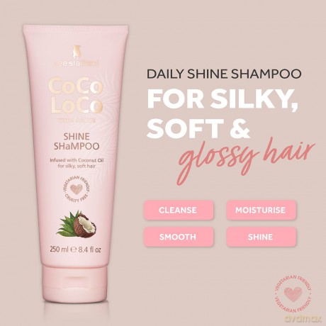 Szampon nawilżający Lee Stafford - Coco Loco Shine Shampoo 250 ml