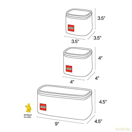 LEGO STORAGE - Organizer Cubes (3 pcs) (4011195-CAC0099-959I)