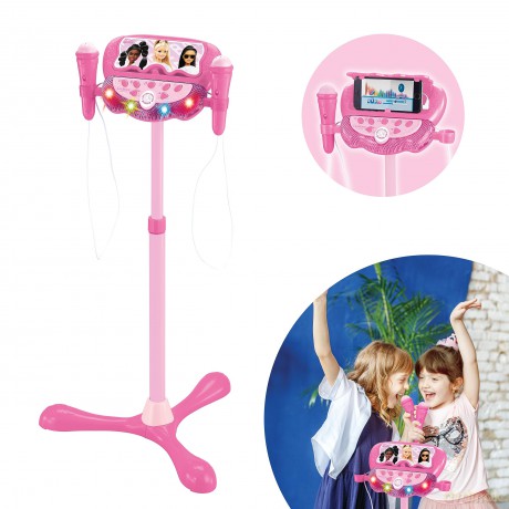 Lexibook - Barbie Adjustable Stand with 2 Mic (S160BB)