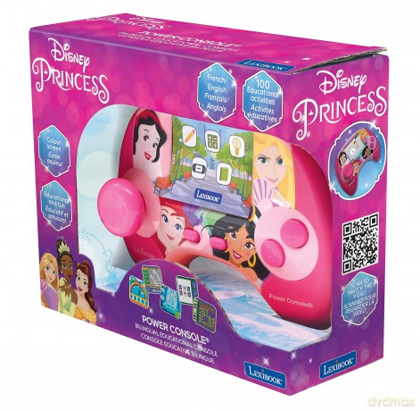 Lexibook - Disney Princess Educational handheld bilingual console with LCD screen (JCG100DPi1)