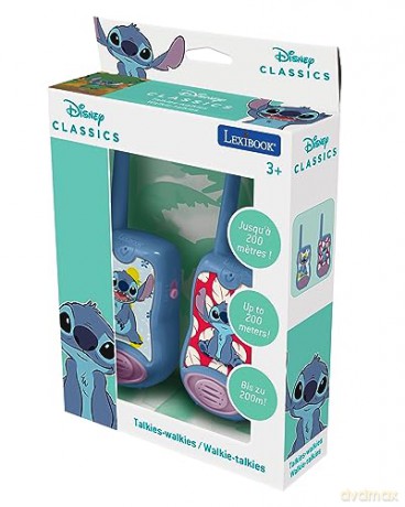 Lexibook - Disney Stitch Walkie-Talkies (200m) (TW12D)