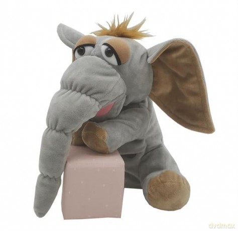 Magni - Elephant Frank hand puppet 25 cm. (3897)