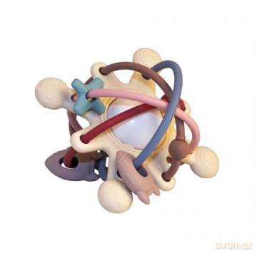 Magni - Teether in silicone with cute appendix - Multi color (5579)