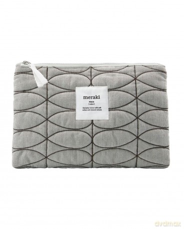 Meraki - Mentha Makeup bag - 30 cm - Light grey/army green (303530049)