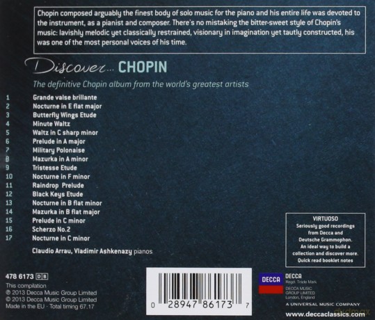 Discover Chopin (Virtuoso) [CD]