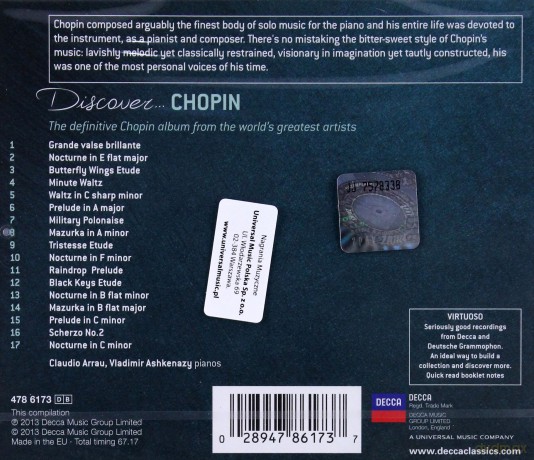 Discover Chopin (Virtuoso) [CD]