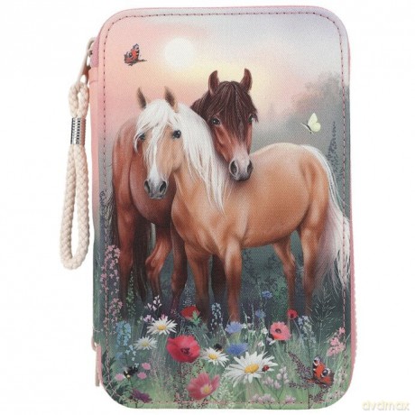 Miss Melody Triple Pencil Case FLOWERS (0412869)