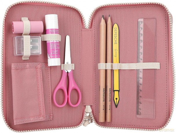 Miss Melody Triple Pencil Case FLOWERS (0412869)