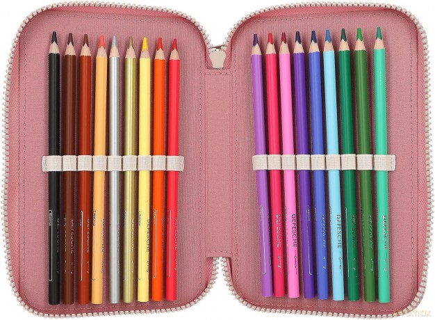 Miss Melody Triple Pencil Case FLOWERS (0412869)