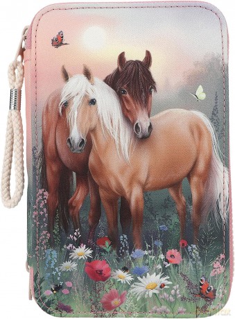 Miss Melody Triple Pencil Case FLOWERS (0412869)