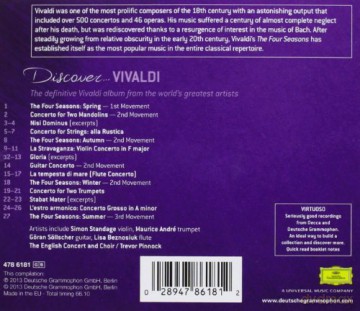 Discover Vivaldi (Virtuoso) [CD]