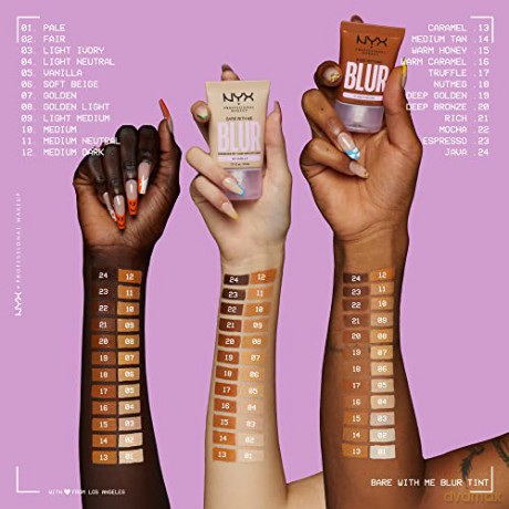 NYX Professional Makeup - Bare With Me Blur Tint Foundation 09 Light Medium