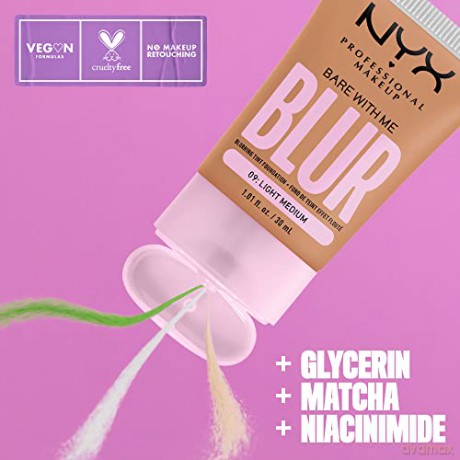 NYX Professional Makeup - Bare With Me Blur Tint Foundation 09 Light Medium