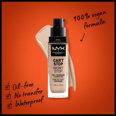 NYX Professional Makeup - Can't Stop Won't Stop Foundation - Alabaster