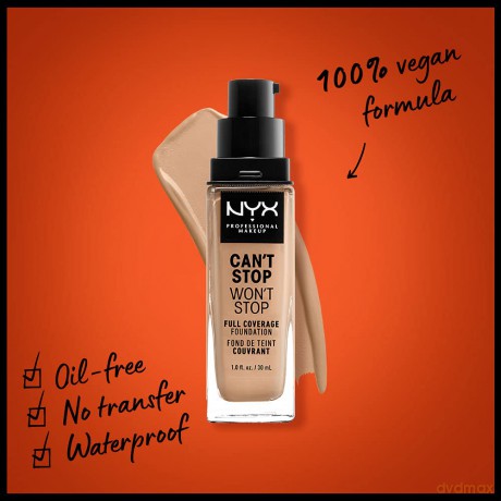 NYX Professional Makeup - Can't Stop Won't Stop Foundation - Soft Beige