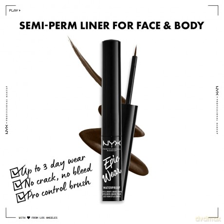 NYX Professional Makeup - Epic Wear Semi Permanent Liquid Liner - Brown