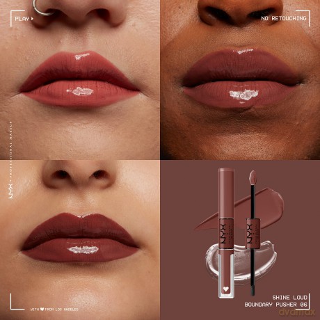 NYX Professional Makeup - Shine Loud High Pigment Lip Shine - Boundary Pusher