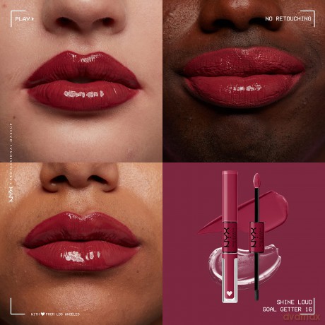 NYX Professional Makeup - Shine Loud High Pigment Lip Shine - Goal Getter