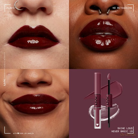 NYX Professional Makeup - Shine Loud High Pigment Lip Shine - Never Basic