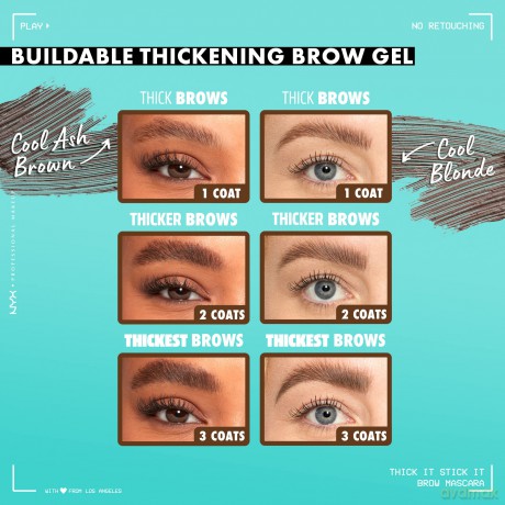 NYX Professional Makeup - Thick It. Stick It! Brow Mascara - Espresso