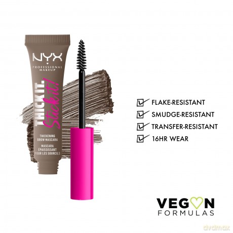 NYX Professional Makeup - Thick It. Stick It! Brow Mascara - Taupe