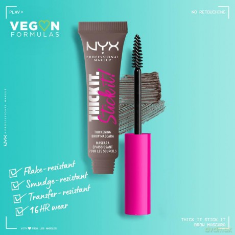 NYX Professional Makeup - Thick It. Stick It! Brow Mascara- Cool Ash Brown
