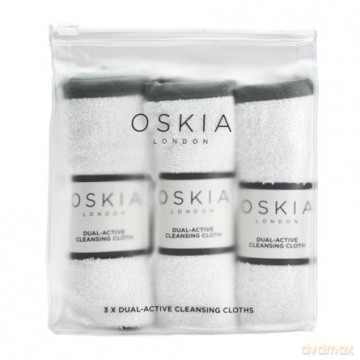Oskia - 3 x Dual Active Cleansing Cloths