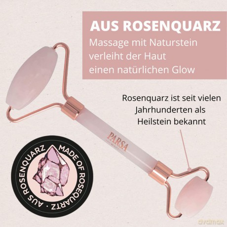 Parsa - Beauty Rose Quartz Roller