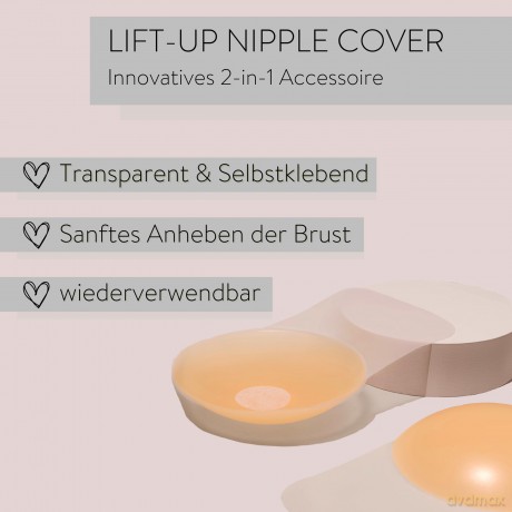 Parsa - Silicone Lift-Up Nipple Covers - Nude