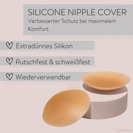 Parsa - Silicone Nipple Covers 2 psc - Dark Nude