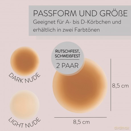 Parsa - Silicone Nipple Covers 2 psc - Dark Nude