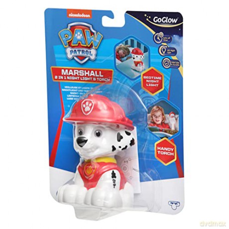 Paw Patrol - Marshall Kids Bedside Night Light and Torch Buddy by GoGlow - (10016)