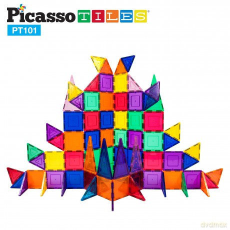 Picasso Tiles - 3-D Magnetic Building Set (101 pcs) (PT101)