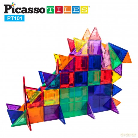 Picasso Tiles - 3-D Magnetic Building Set (101 pcs) (PT101)
