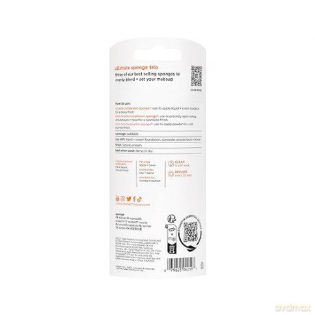 Real Techniques - Ultimate Sponge Trio Orange/Rosa