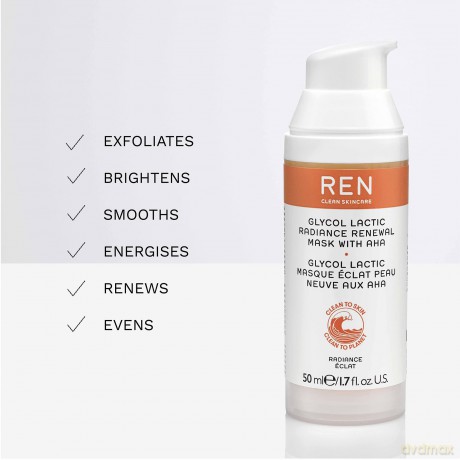 REN Radiance Glycolactic Renewal Mask do regenerac