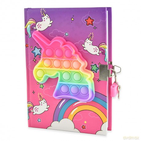 Robetoy - Pop Push Diary - Unicorn (19 cm) (16073)