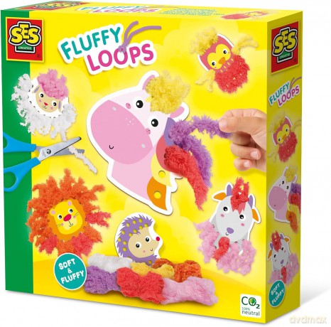 SES Creative - Fluffy Loops - Soft Yarn Animals - (S14010)
